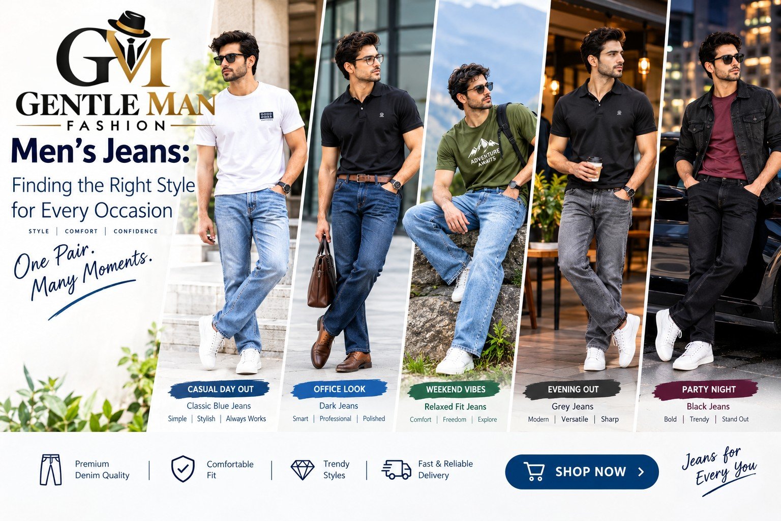 Men's Jeans: Finding the Right Style for Every Occasion